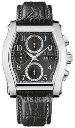 Bulova Accutron Czarny/Skóra 63C007