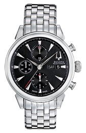 Bulova Accutron Czarny/Stal Ø42 mm 63C106