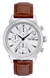 Bulova Accutron Srebrny/Skóra Ø42 mm 63C107