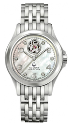 Bulova Accutron Biały/Stal Ø34 mm 63P102
