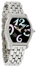 Bulova Diamond Czarny/Stal 63R115