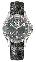 Bulova Accutron Czarny/Skóra Ø34 mm 63R116