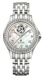 Bulova Accutron Biały/Stal Ø34 mm 63R117