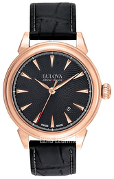 Bulova Accutron Czarny/Skóra Ø42 mm 64B123