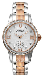 Bulova Accutron Srebrny/Stal w kolorze różowego złota Ø31 mm 65R139