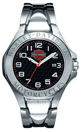 Bulova Harley-Davidson Czarny/Stal Ø30 mm 76B148