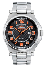 Bulova Harley-Davidson Czarny/Stal Ø40 mm 76B157