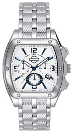 Bulova Biały/Stal 76B32