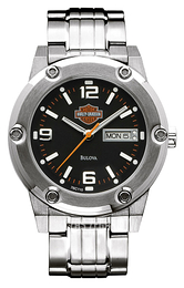 Bulova Harley-Davidson Czarny/Stal 76C110