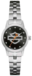 Bulova Harley-Davidson Czarny/Stal 76L182
