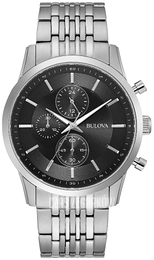 Bulova Czarny/Stal Ø42 mm 96A241