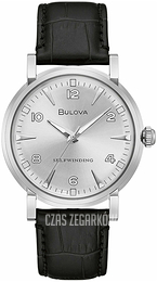 Bulova Srebrny/Skóra Ø39 mm 96A244