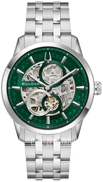 Bulova Sutton Zielony/Stal Ø40 mm 96A329