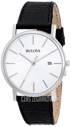 Bulova Dress Srebrny/Skóra Ø37 mm 96B104