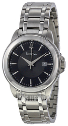 Bulova Bracelet Czarny/Stal Ø40 mm 96B177