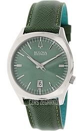 Bulova Accutron Zielony/Skóra Ø41 mm 96B211