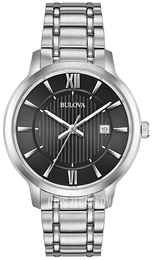 Bulova Dress Czarny/Stal Ø40 mm 96B278