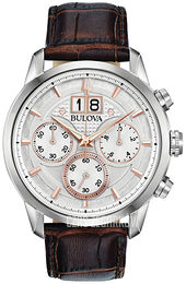 Bulova Biały/Skóra Ø44 mm 96B309