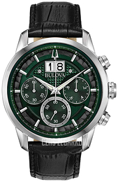 Bulova Zielony/Skóra Ø44 mm 96B310