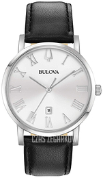Bulova Classic Srebrny/Skóra Ø40 mm 96B312