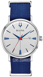Bulova Classic Srebrny/Tkanina Ø39 mm 96B313
