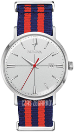Bulova Aerojet Srebrny/Tkanina Ø39 mm 96B314