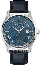 Bulova Wilton Niebieski/Skóra Ø43 mm 96B385