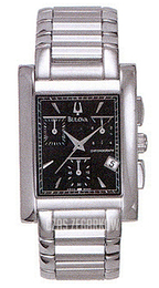 Bulova Chronograph Czarny/Stal 96B91
