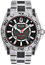 Bulova Precisionist Czarny/Stal Ø46.5 mm 96D156