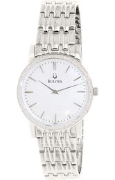 Bulova Diamond Biały/Stal Ø38 mm 96E110