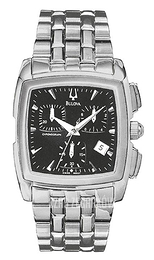 Bulova Bracelet Czarny/Stal 96G27