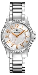 Bulova Biały/Stal 96L161K