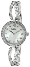 Bulova Dress Biały/Stal Ø26 mm 96L223