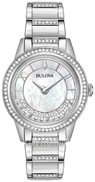 Bulova Crystal Biały/Stal Ø32.5 mm 96L257