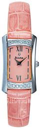 Bulova Crystal Różowy/Skóra 96L65