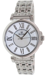 Bulova Diamond Biały/Stal Ø34 mm 96P134