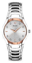 Bulova Diamond Srebrny/Stal Ø28 mm 96P145