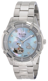 Bulova Diamond Niebieski/Stal Ø34 mm 96R151