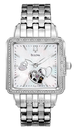 Bulova Diamond Biały/Stal 96R155