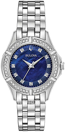 Bulova Diamond Niebieski/Stal Ø32 mm 96R230