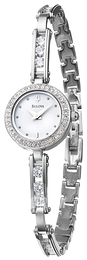 Bulova Crystal Biały/Stal Ø25 mm 96T71A