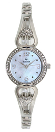 Bulova Crystal Biały/Stal Ø23 mm 96X122