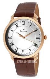 Bulova Dress Srebrny/Skóra Ø41 mm 97A107