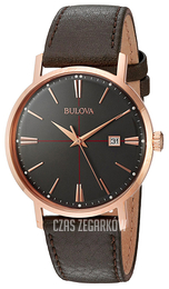 Bulova Dress Szary/Skóra Ø39 mm 97B154