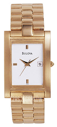 Bulova Bracelet Biały/Stal w odcieniu złota 97B44