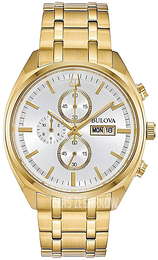 Bulova Biały/Stal w odcieniu złota Ø42 mm 97C109