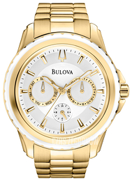 Bulova Marine Star Biały/Stal w odcieniu złota Ø45 mm 97N103