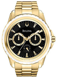 Bulova Marine Star Czarny/Stal w odcieniu złota Ø42 mm 97N104