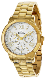Bulova Bracelet Srebrny/Stal w odcieniu złota Ø38 mm 97N106