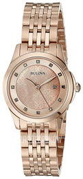 Bulova Bracelet Różowe złoto/Stal w kolorze różowego złota Ø27 mm 97P112